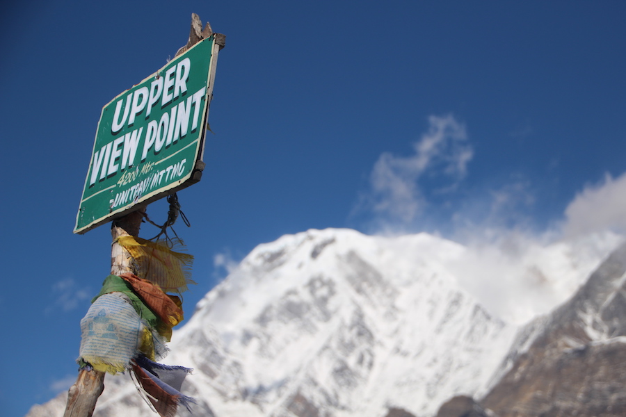 Upper-view-pont Mardi Himal / Fishtail