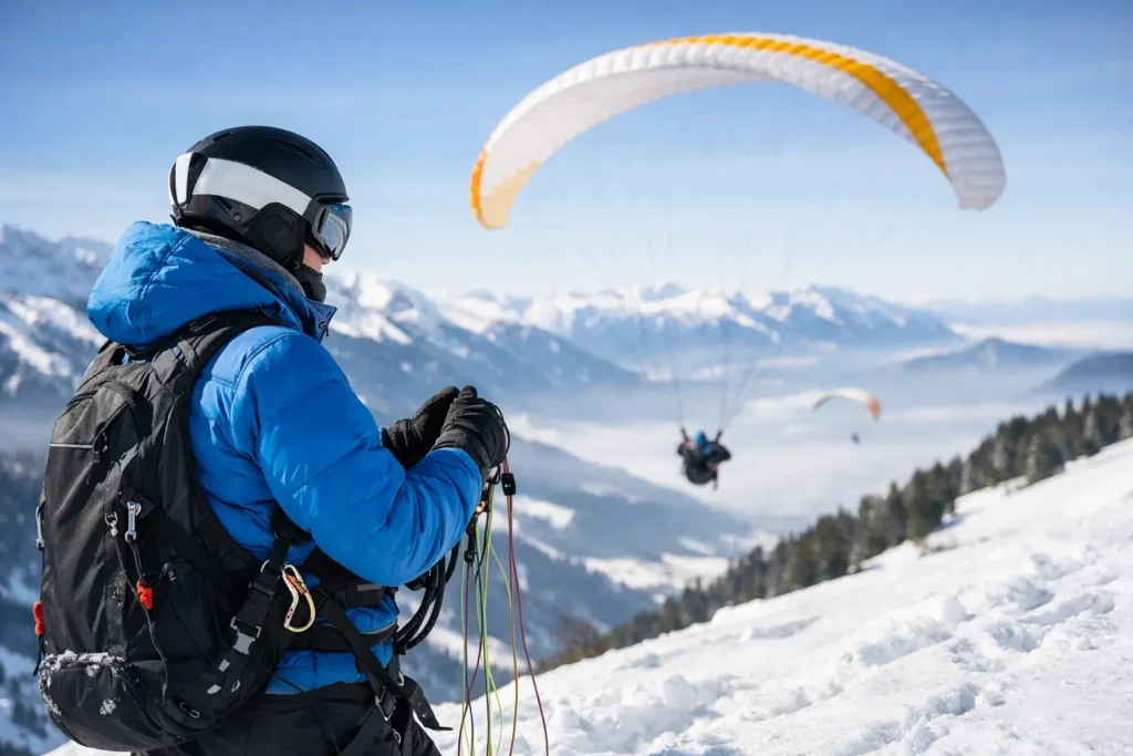 Comment s’habiller en parapente l’hiver par grand froid